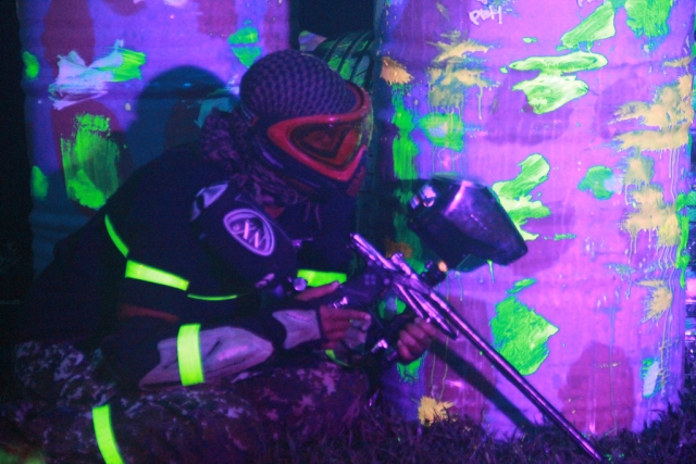 paintball por la noche